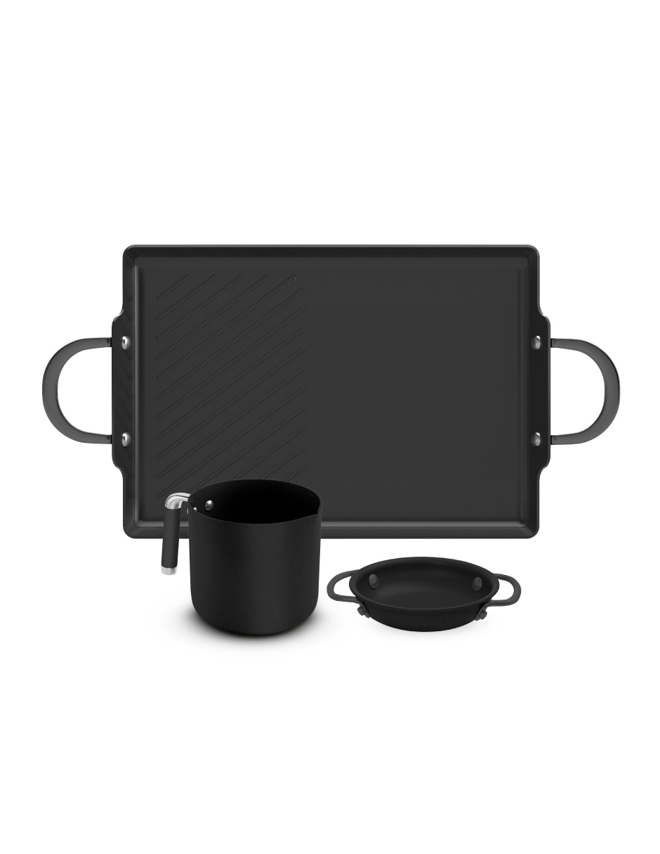 Batería de cocina C0566-01 de Acero inoxidable antiadherente Cerámica 3 piezas piezas