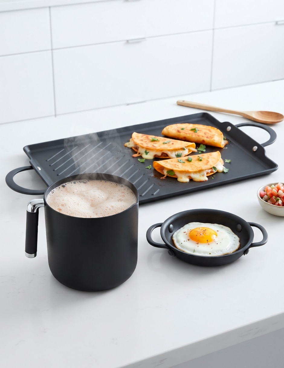 Batería de cocina C0566-01 de Acero inoxidable antiadherente Cerámica 3 piezas piezas 5