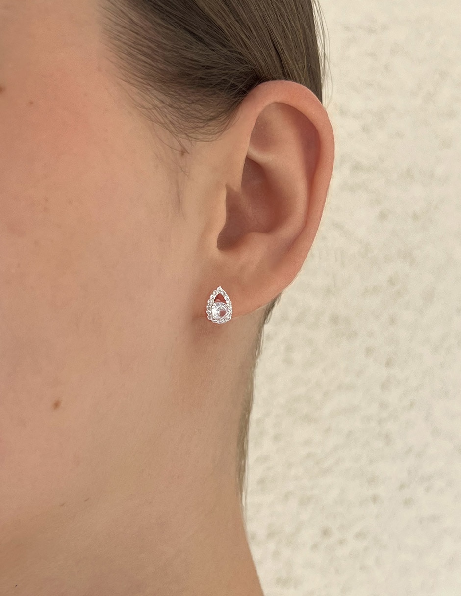 Broqueles de plata con acabado brillante 2