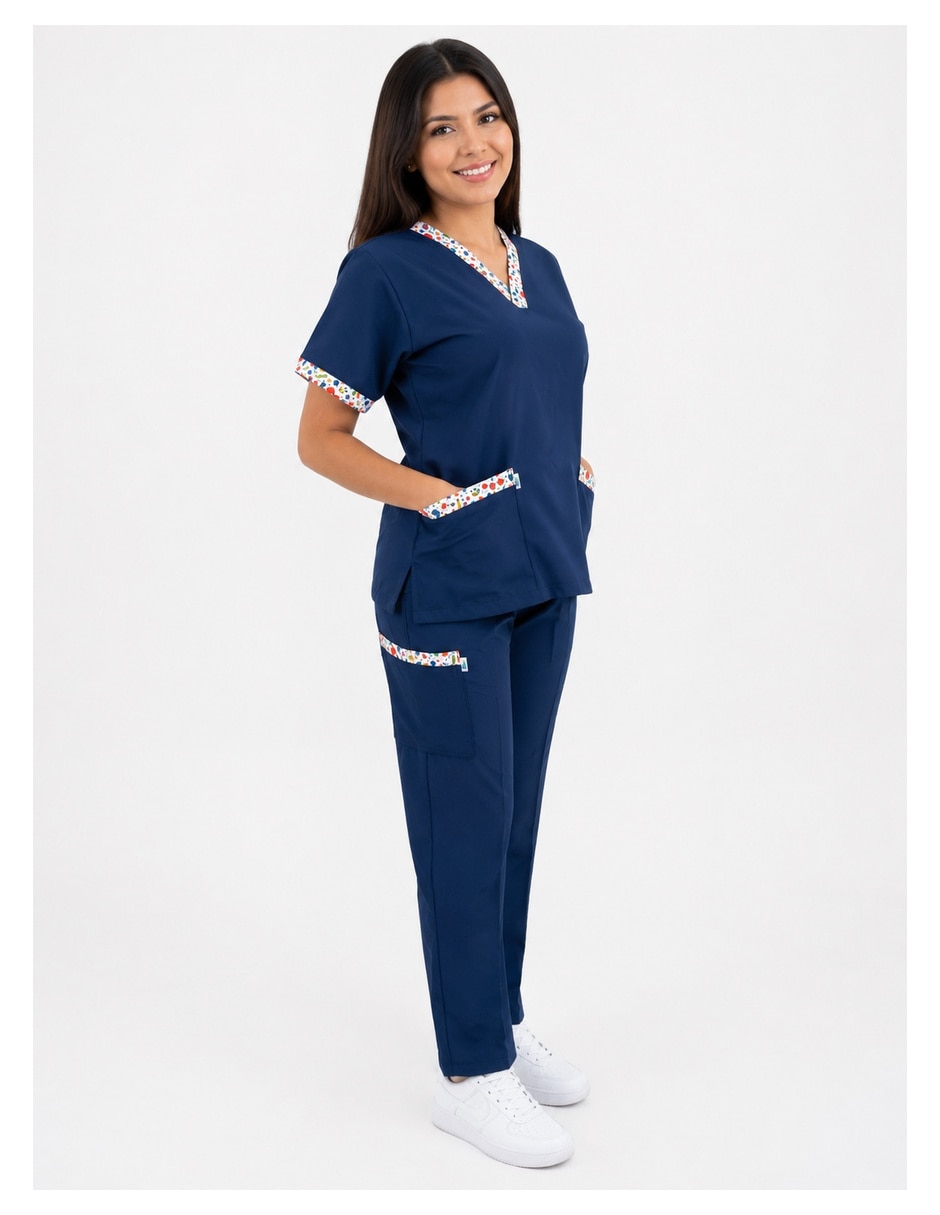 Set filipina-pantalón estilo recto para mujer 2