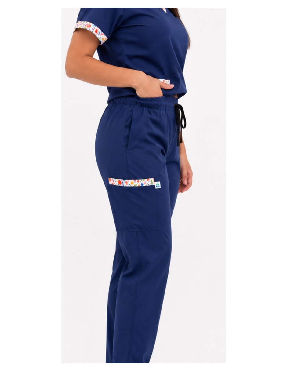 Set filipina-pantalón estilo recto para mujer 7
