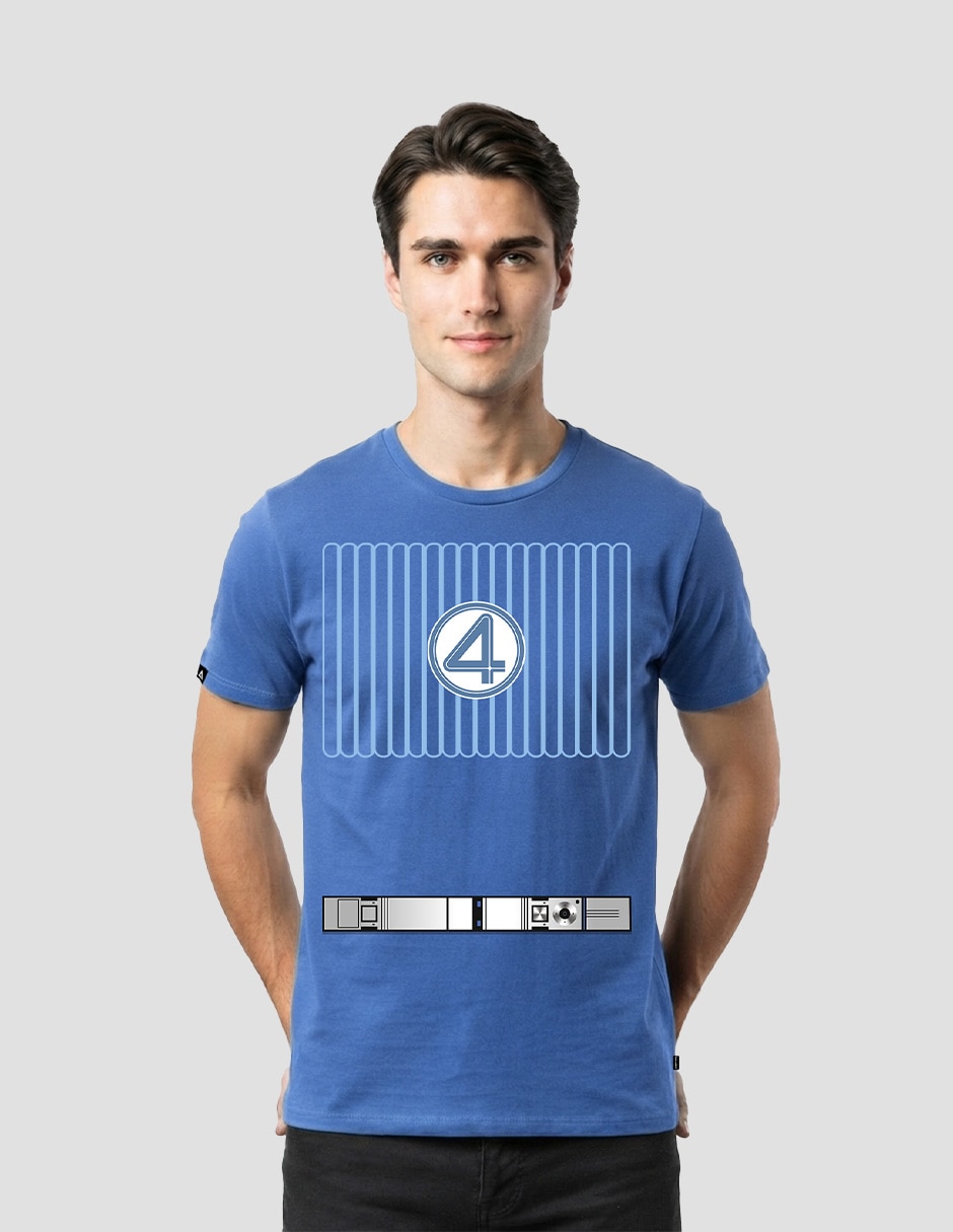 Playera Torso 4 Fantásticos cuello redondo para hombre 1
