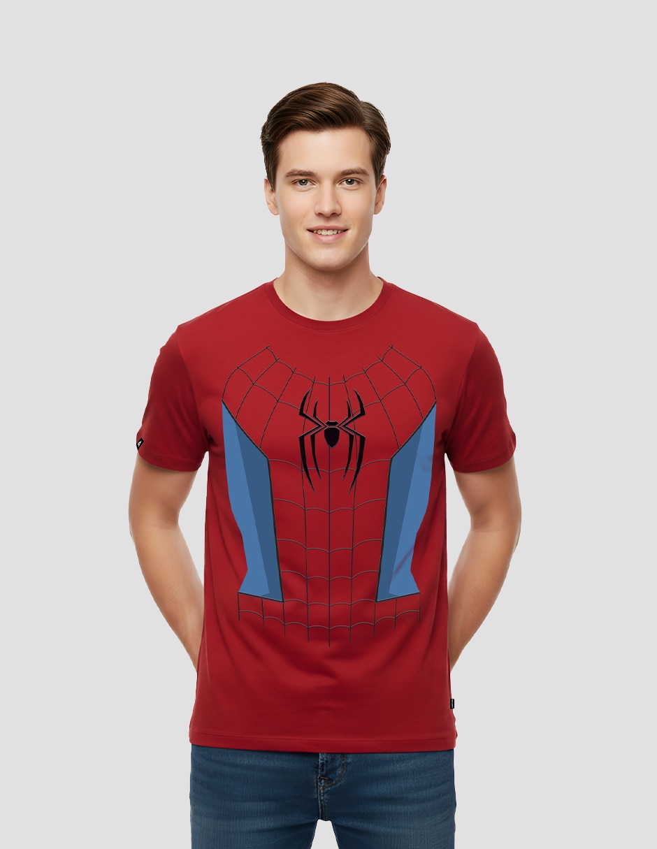 Playera Torso Spiderman cuello redondo para hombre