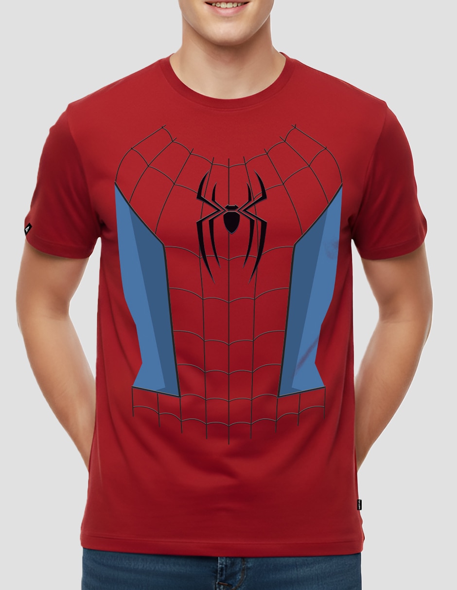 Playera Torso Spiderman cuello redondo para hombre 2
