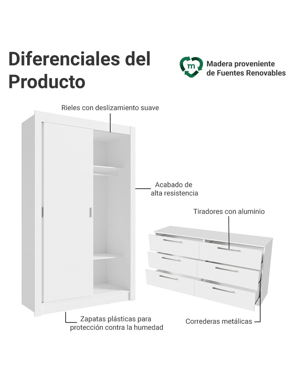 Ropero armable mddr02006809 de mdp 9