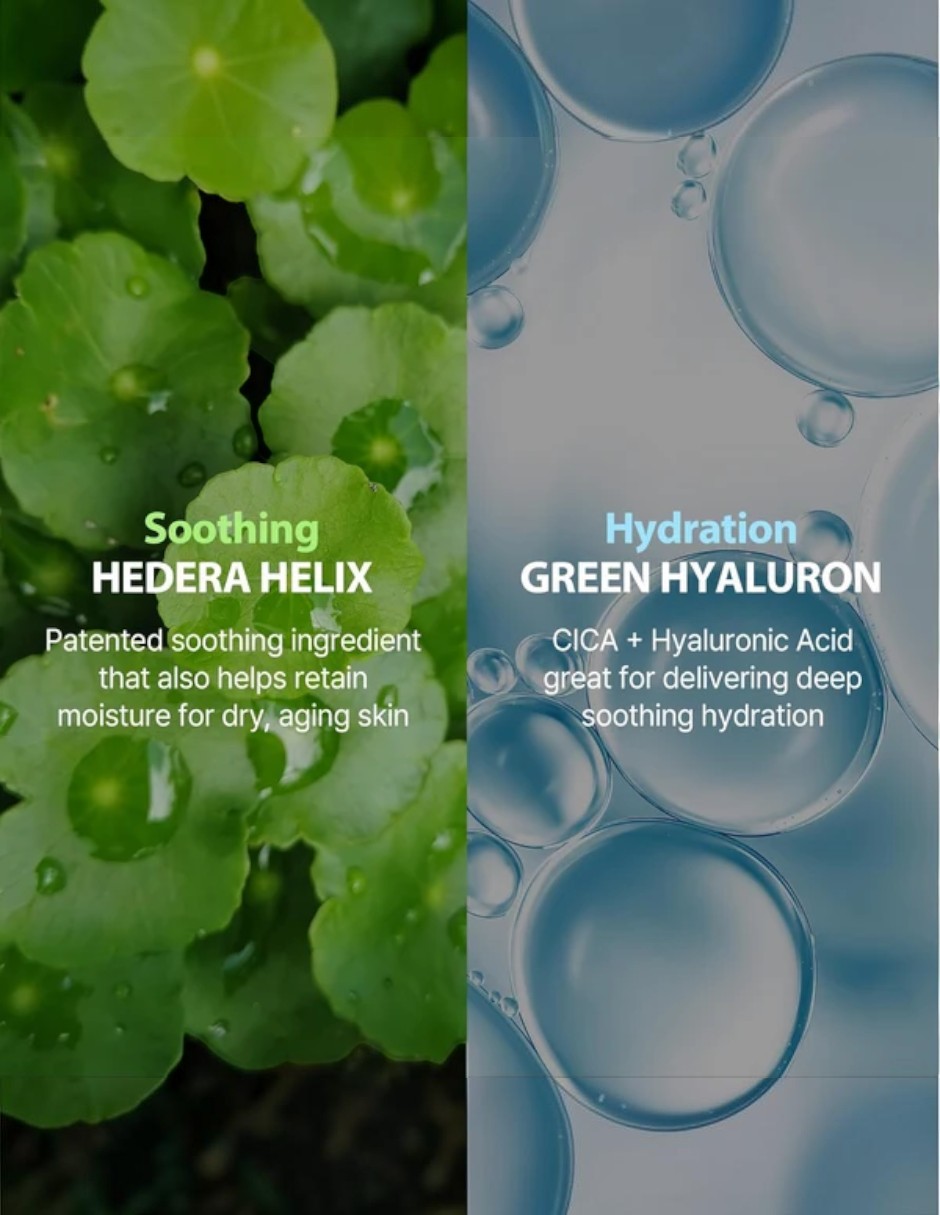 Crema hidratante Green Hyaluron Crema calmante de 6 segundos Hedera Helix 7