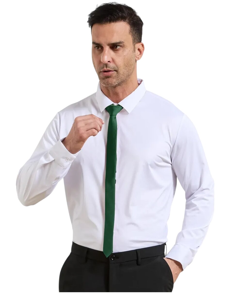 Corbata regular estampado liso para hombre