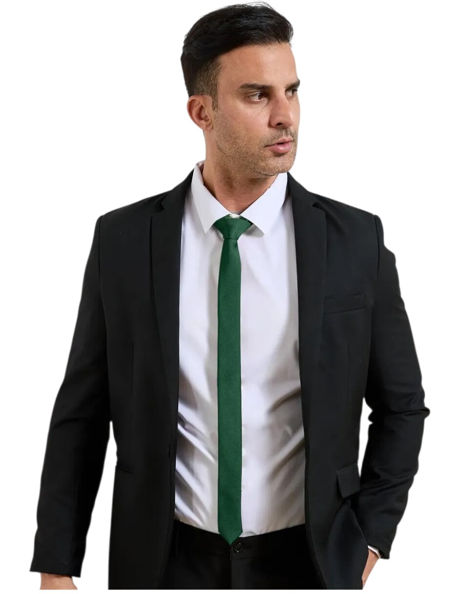 Corbata regular estampado liso para hombre