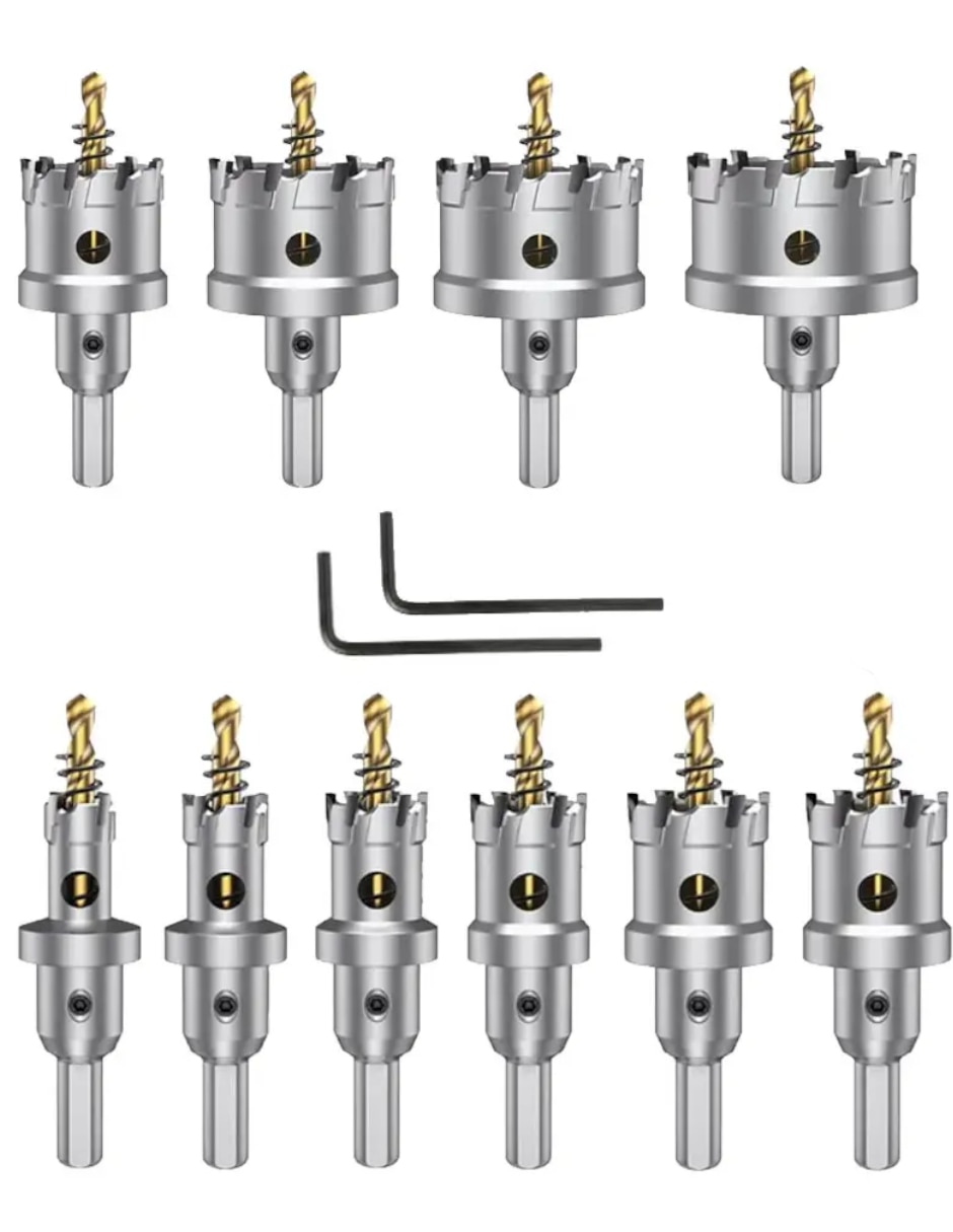 Juego brocas multimateriales con 10 piezas