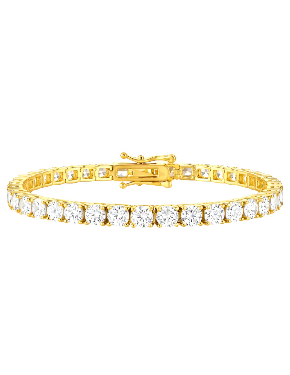 Pulsera con zirconia acabado