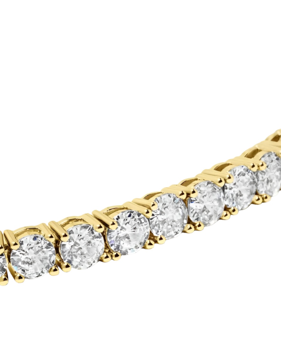 Pulsera con zirconia acabado
