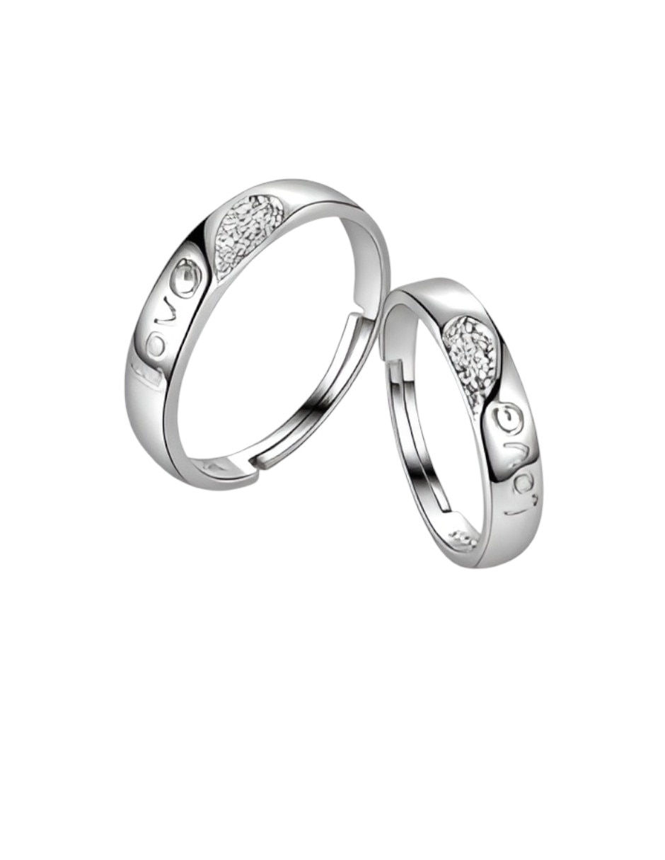 Set anillo redondo P 925 de plata brillante 2