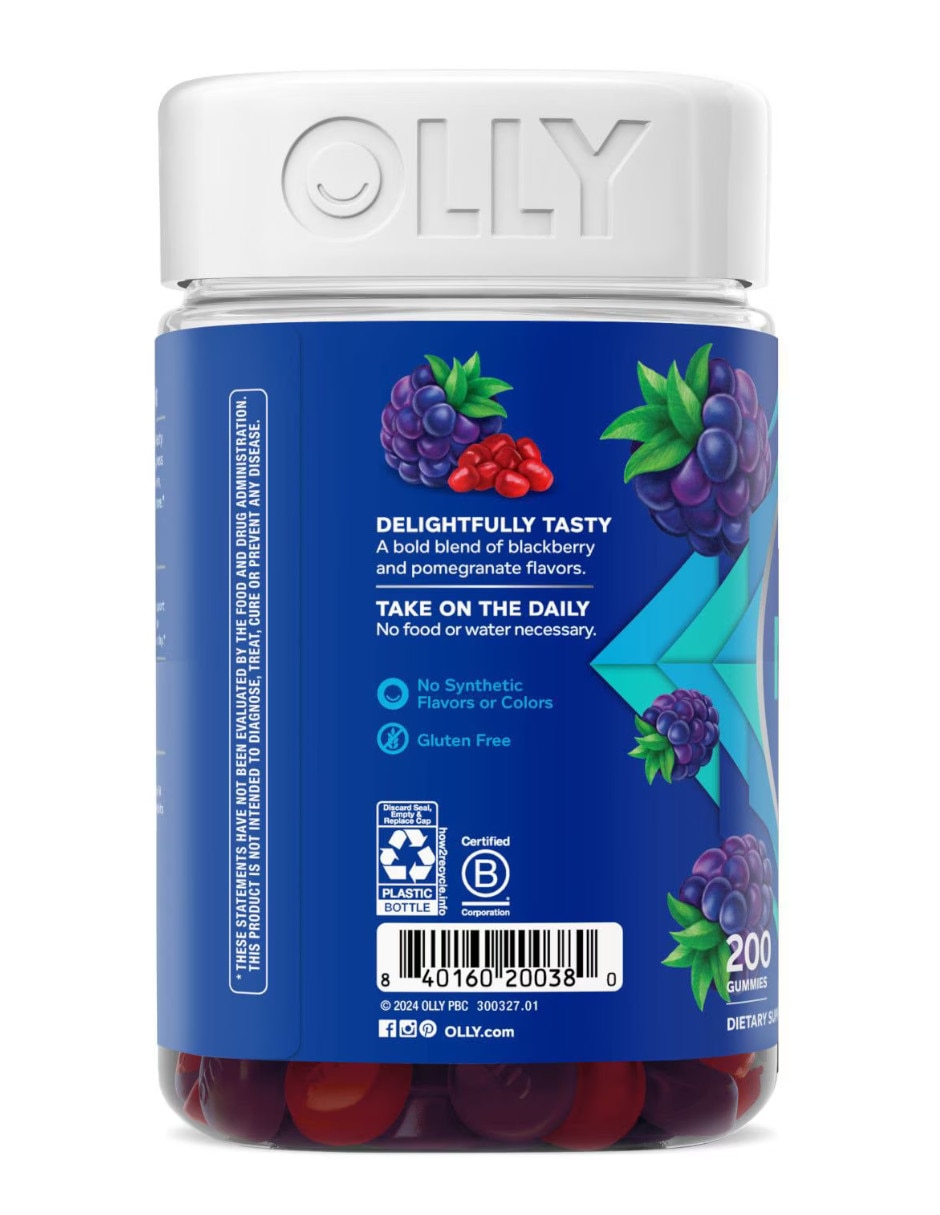 Gomitas multivitamínicas con Multivitaminico Blackberry Citrus de 200 gomitas