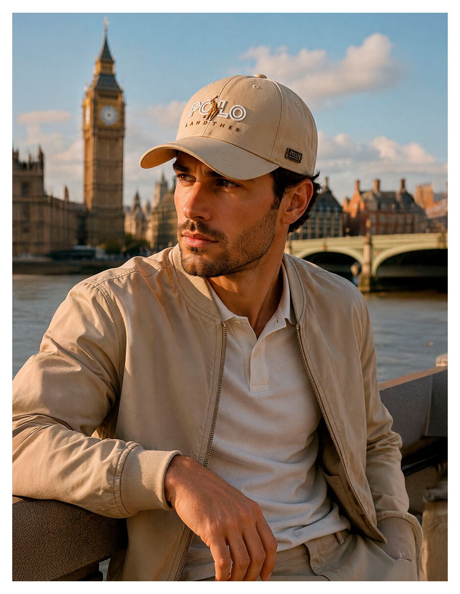 Gorra visera curva velcro casual para hombre 5