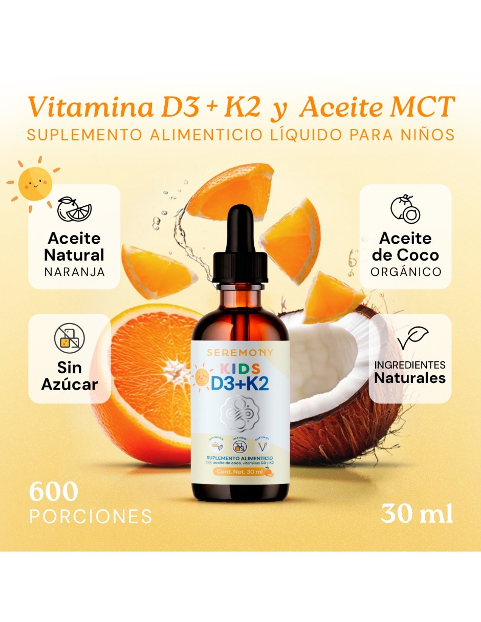 KIDS D3 + K2 sabor naranja de 30 ml 6