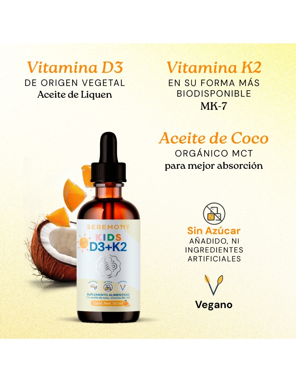 KIDS D3 + K2 sabor naranja de 30 ml