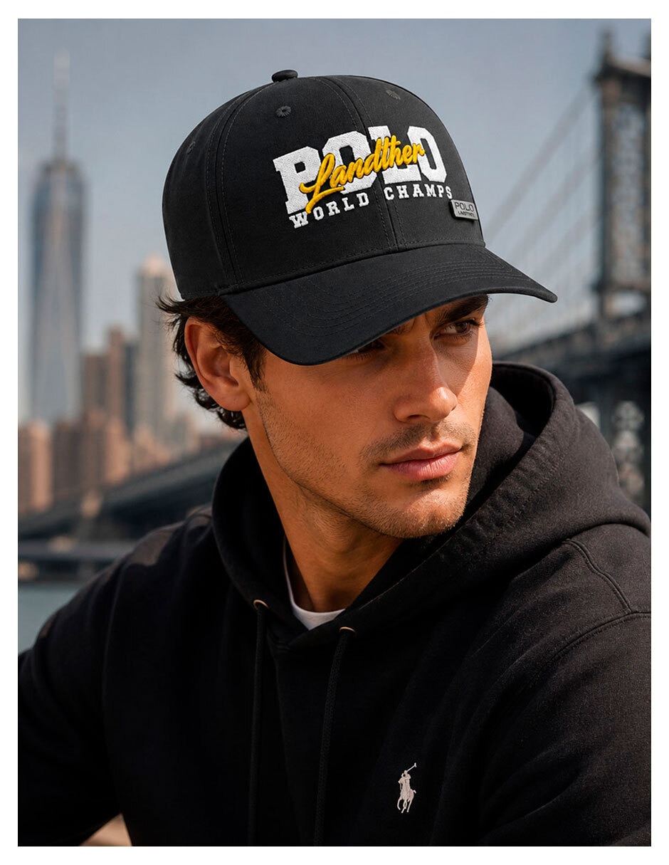 Gorra visera curva velcro casual para hombre 6