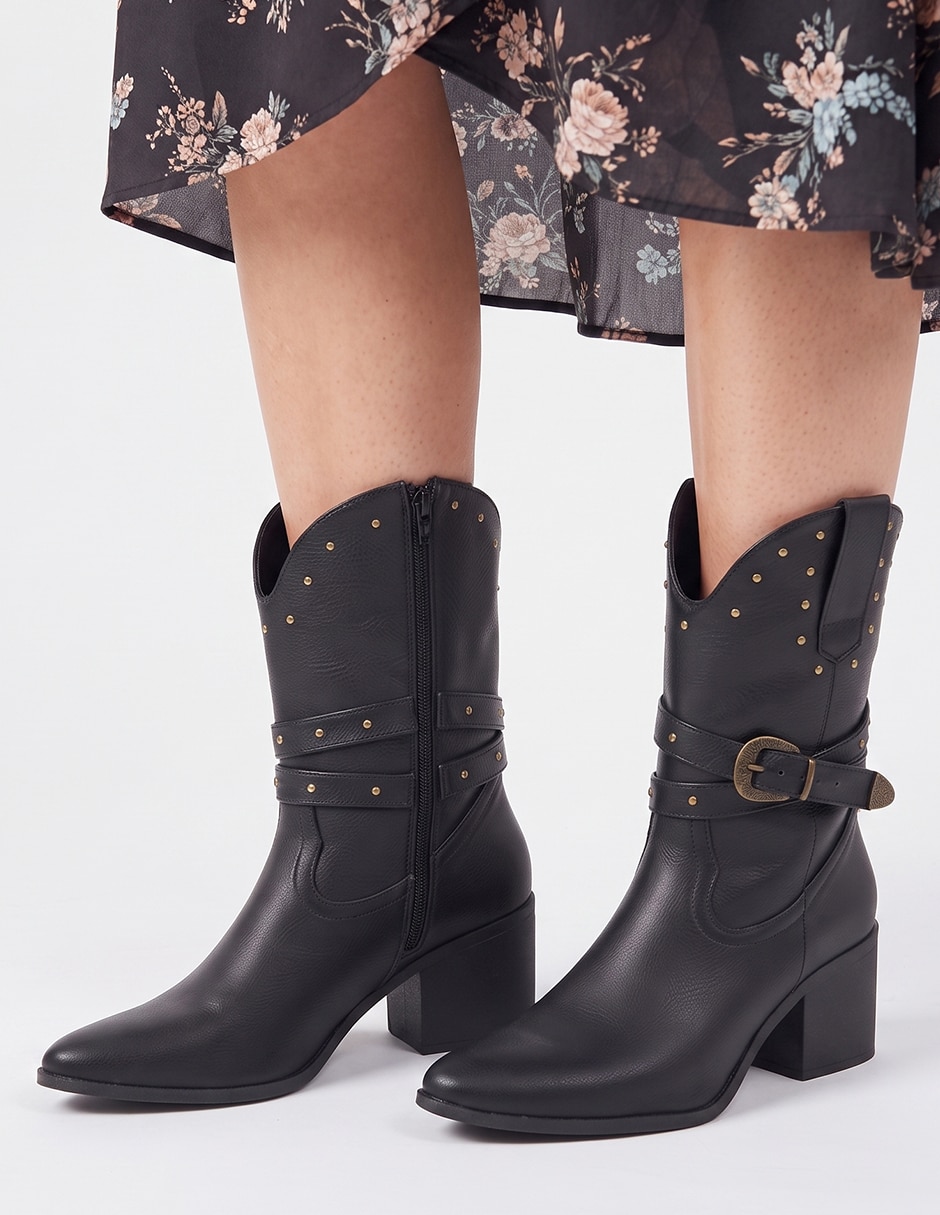 Bota cowboy abajo de la rodilla para mujer 10