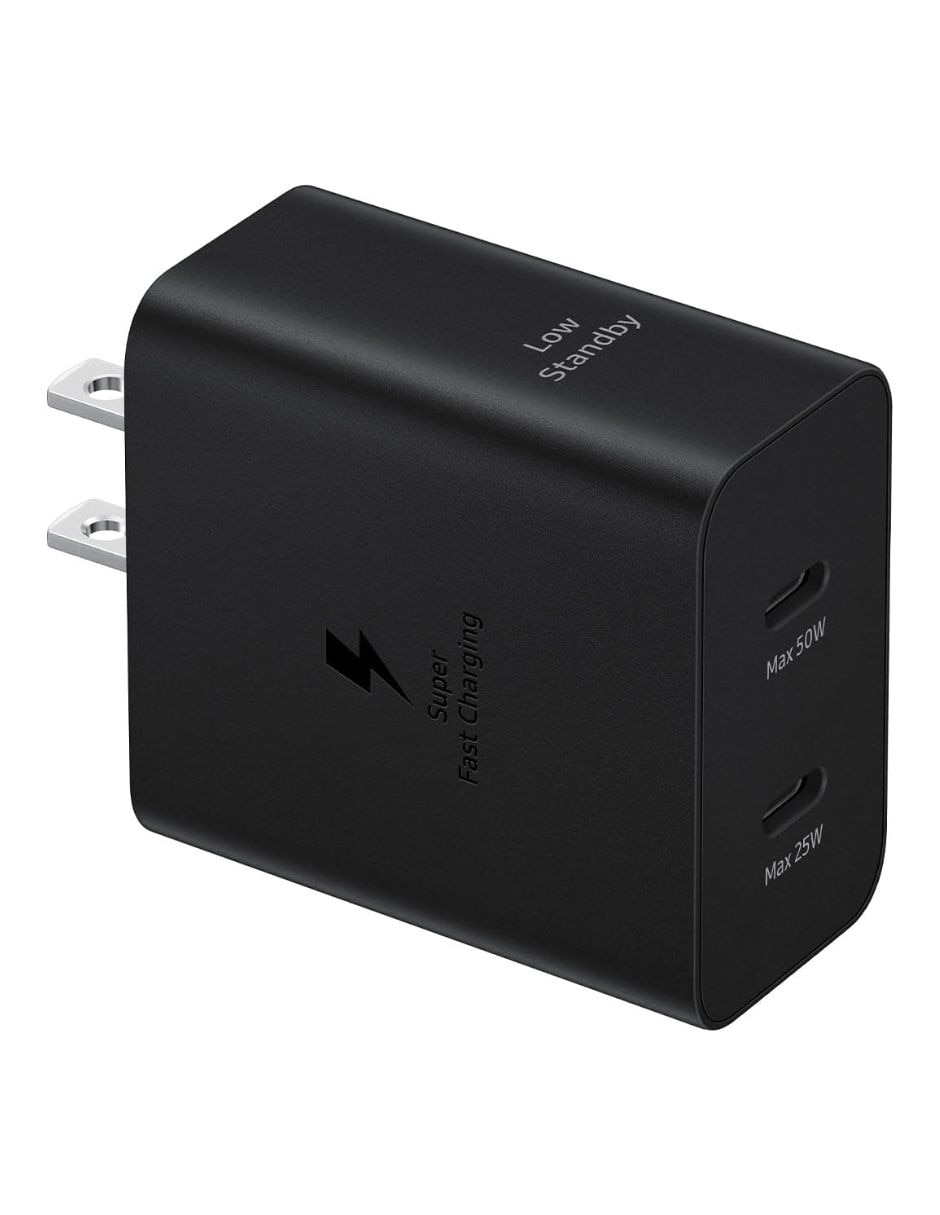 Cable tipo C Samsung 50W Power Adapter Duo with cable USB tipo C 50 W Cable tipo C Samsung 50W Power Adapter Duo with cable USB tipo C 50 W