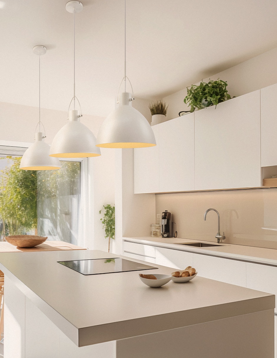 Lampara colgante incandescente y led 2