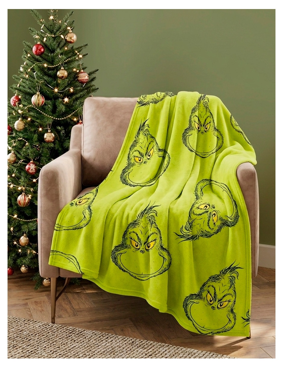 Frazada clásica de tejido suave grinch grinch 2