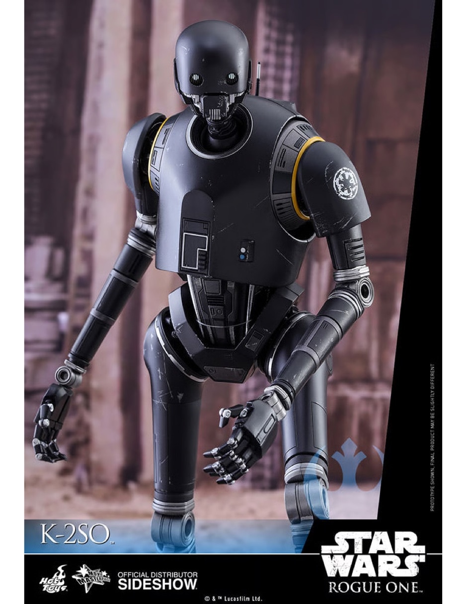 Figura de colección articulada star wars rogue one k-2so estándar con luz 7