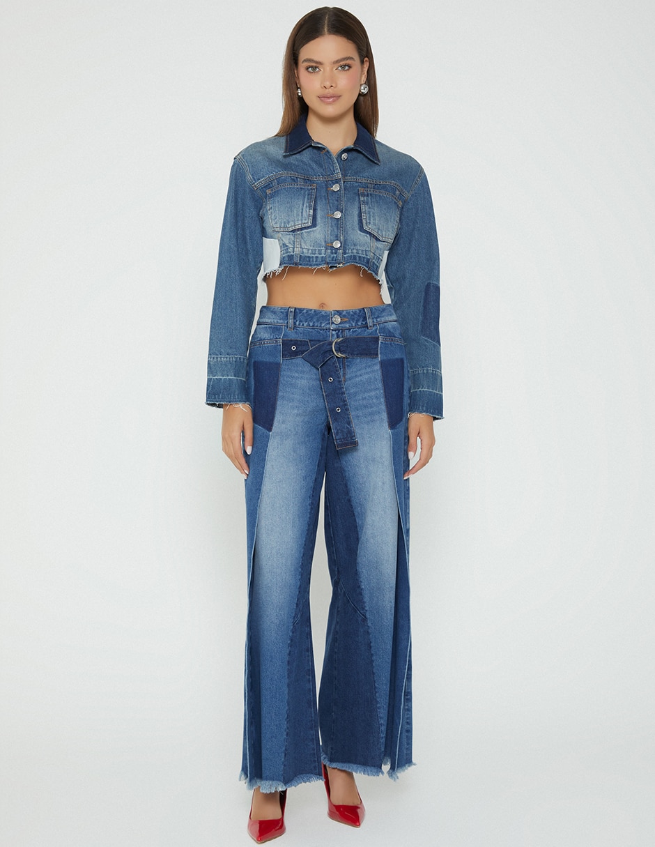 Chamarra denim de mezclilla para mujer 3