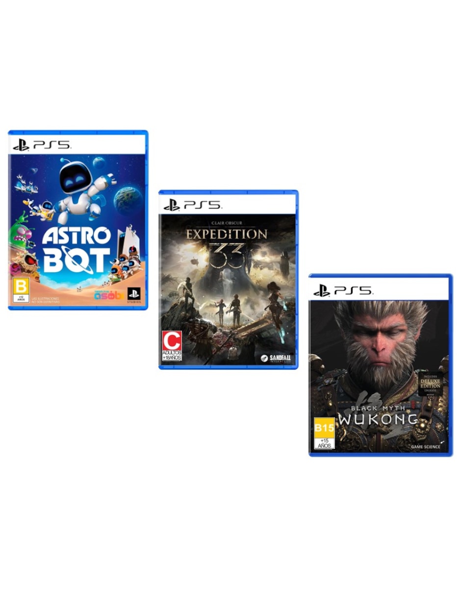 Clair obscur: expedition 33 + astro bot + black myth wukong bundle para ps5 bundle para multiplataformavad Clair obscur: expedition 33 + astro bot + black myth wukong bundle para ps5 bundle para multiplataformavad