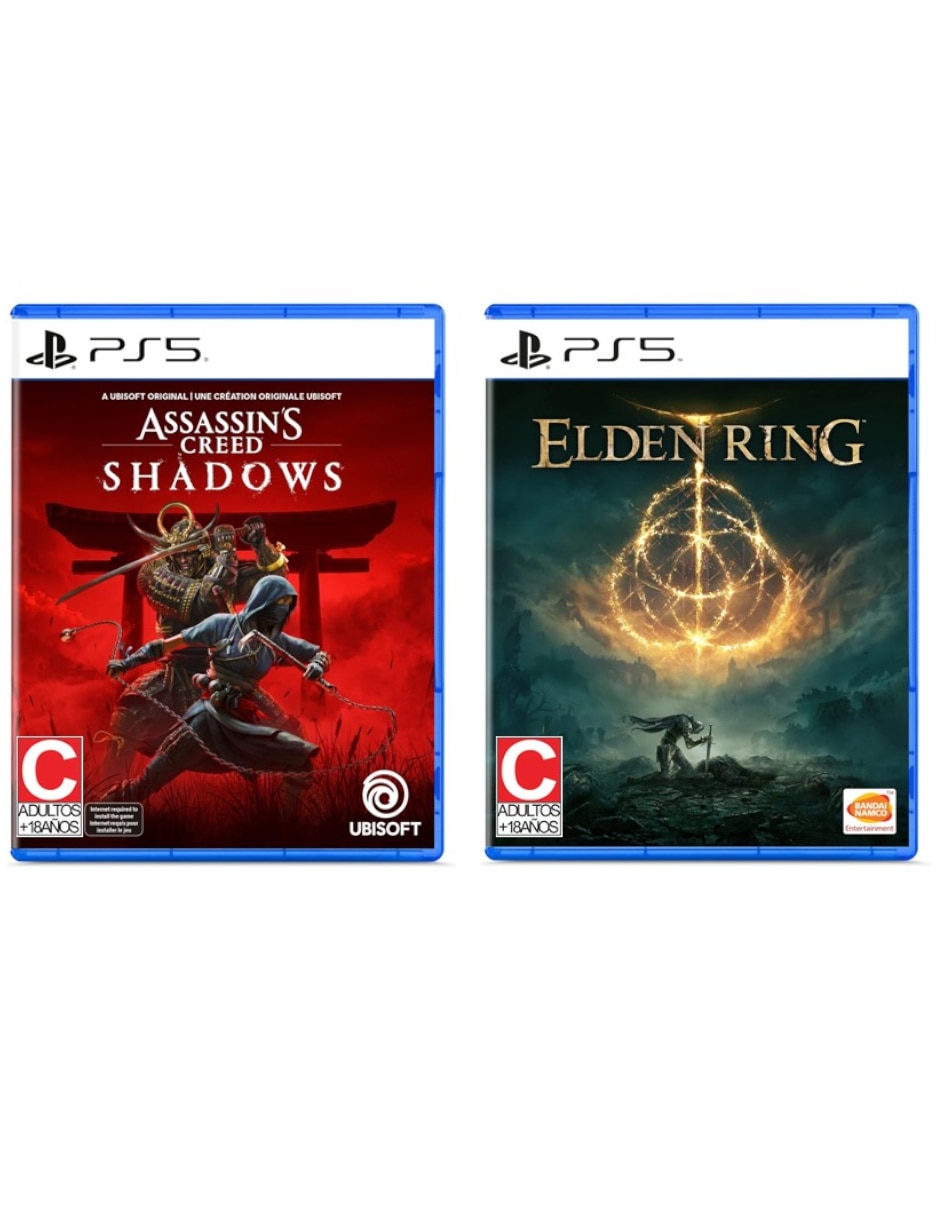 Assassin´s Creed Shadows + Elden Ring Bundle para PS5 Assassin´s Creed Shadows + Elden Ring Bundle para PS5