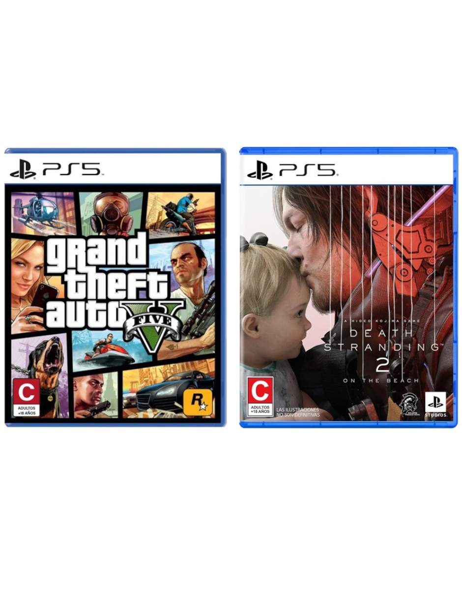 Grand Theft Auto V + Death Stranding 2: On The Beach Bundle para PS5 Grand Theft Auto V + Death Stranding 2: On The Beach Bundle para PS5