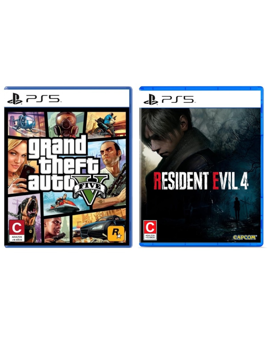 Grand Theft Auto V + Resident Evil 4 Remake Bundle para PS5