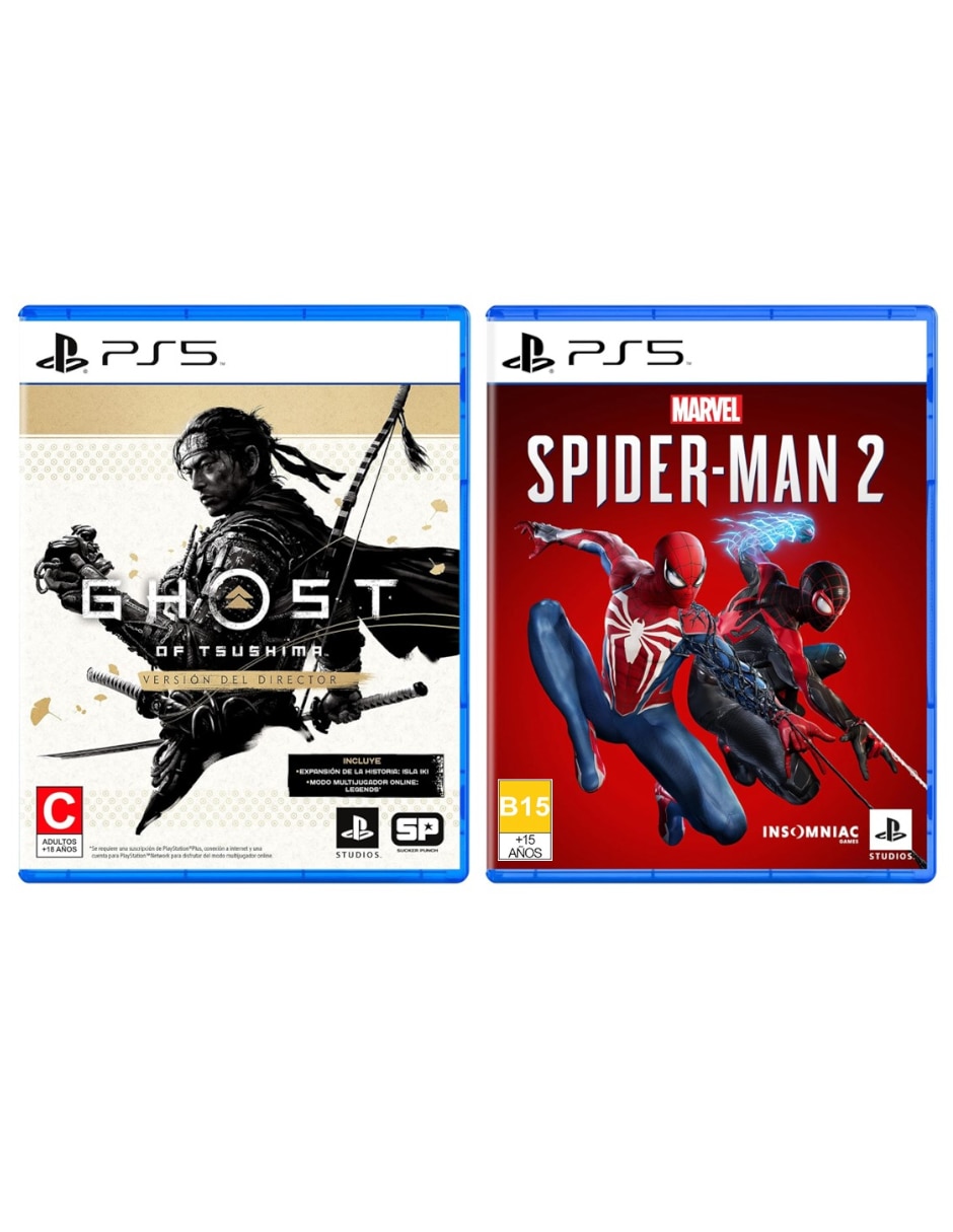 Ghost of Tsushima Director's Cut + Marvel's Spider-Man 2 Standard Edition Bundle para PS5 Ghost of Tsushima Director's Cut + Marvel's Spider-Man 2 Standard Edition Bundle para PS5