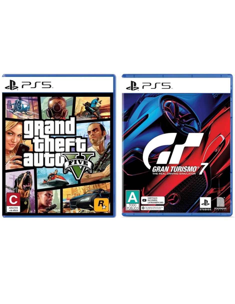 Gran Turismo 7 + Grand Theft Auto V Bundle para PS5 Gran Turismo 7 + Grand Theft Auto V Bundle para PS5