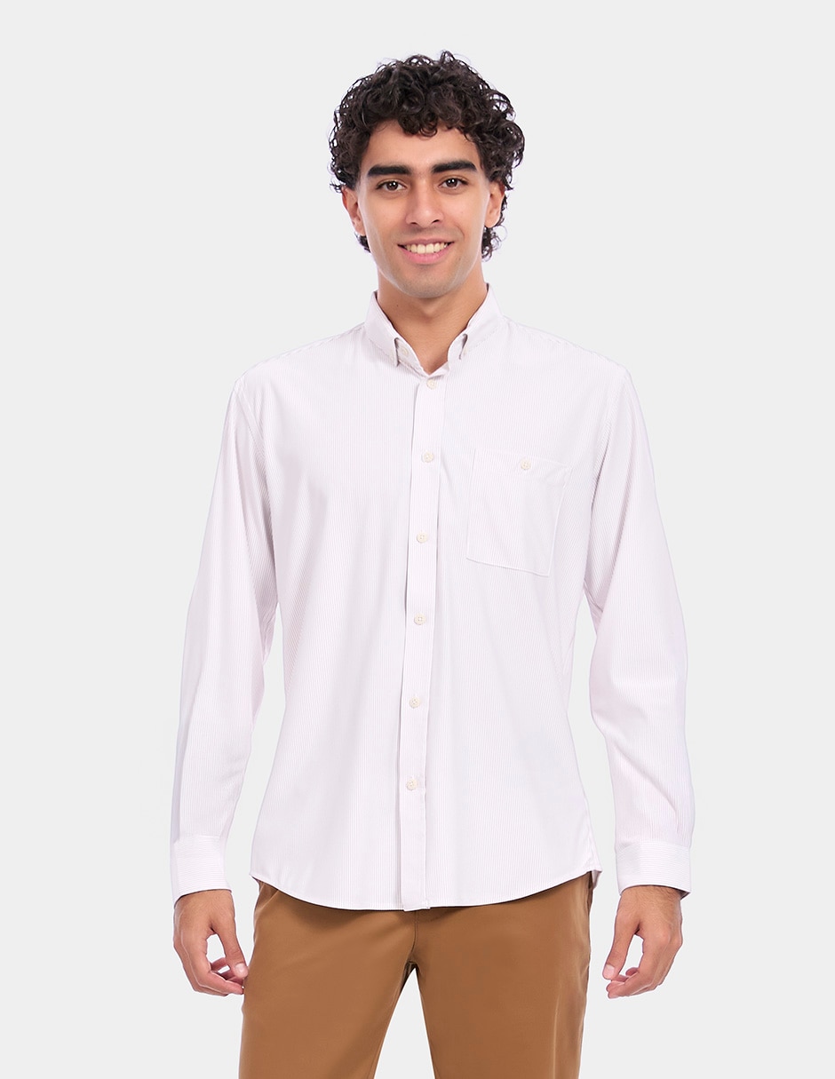Camisa business casual manga larga para hombre Camisa business casual manga larga para hombre