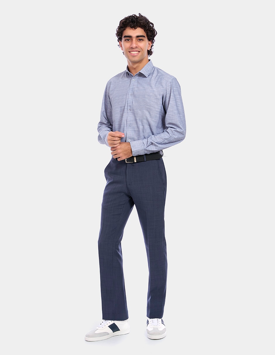Camisa de vestir manga larga para hombre 4