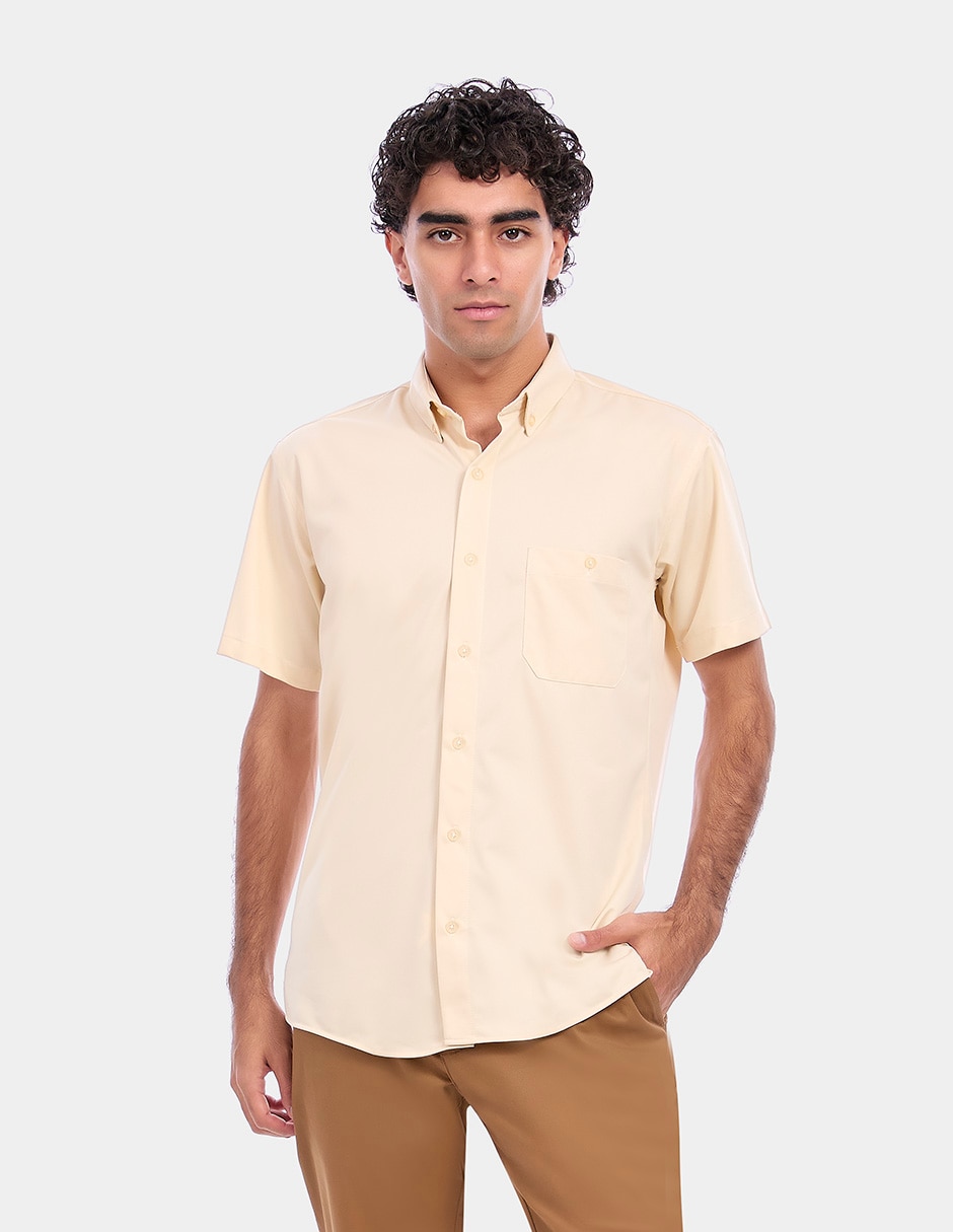 Camisa business casual manga corta para hombre Camisa business casual manga corta para hombre