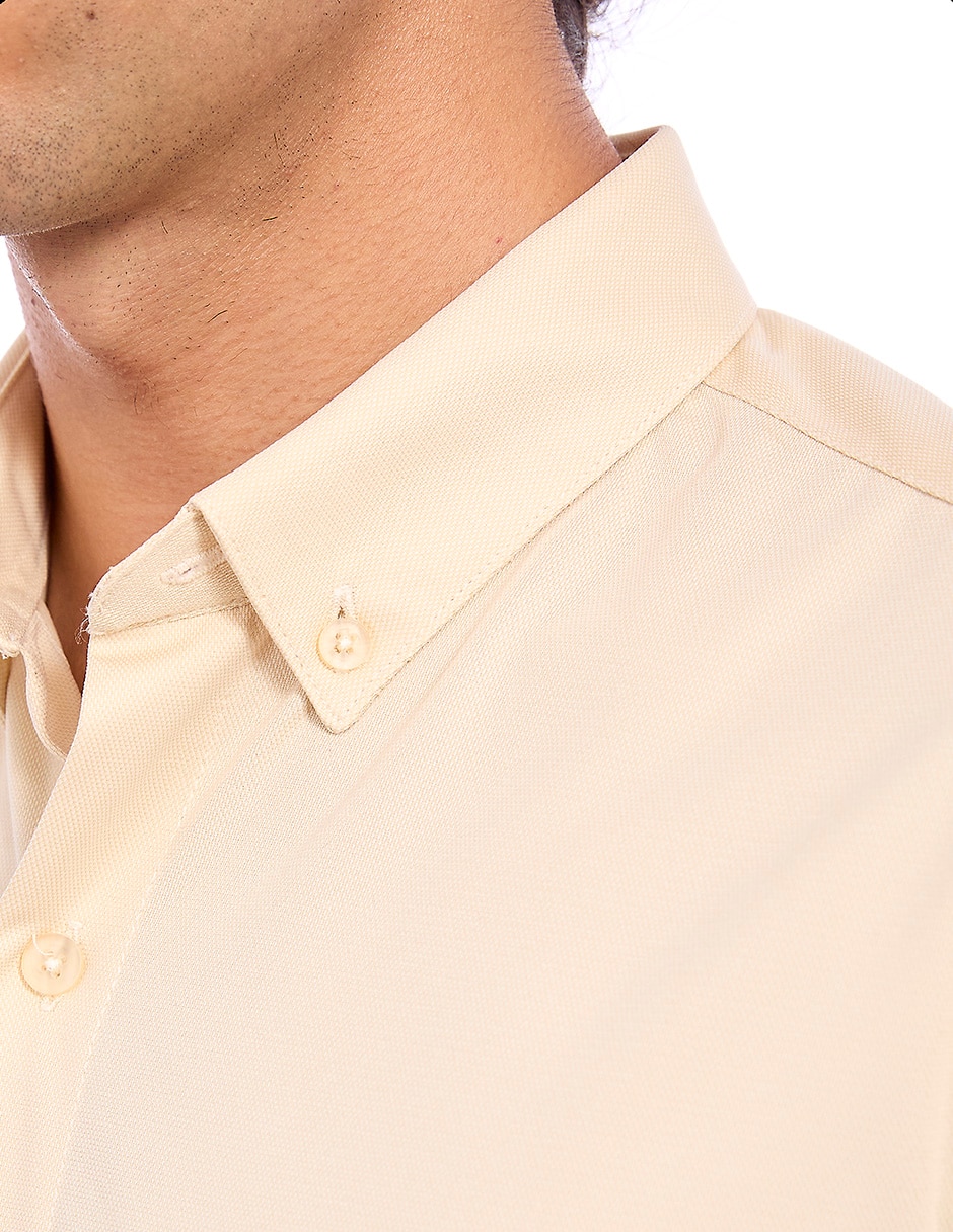 Camisa business casual manga corta para hombre 5