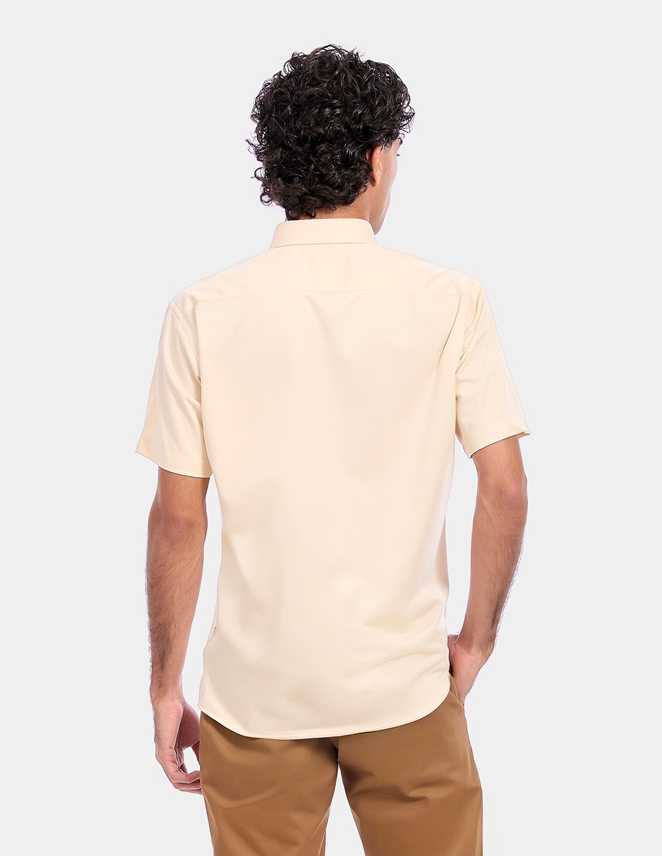 Camisa business casual manga corta para hombre 3