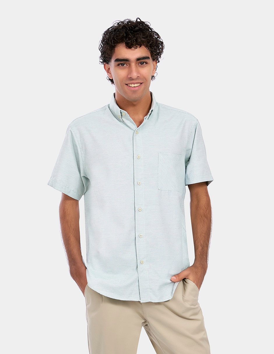 Camisa business casual manga corta para hombre Camisa business casual manga corta para hombre