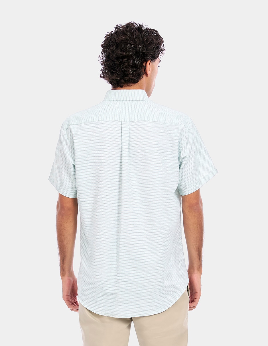 Camisa business casual manga corta para hombre 2