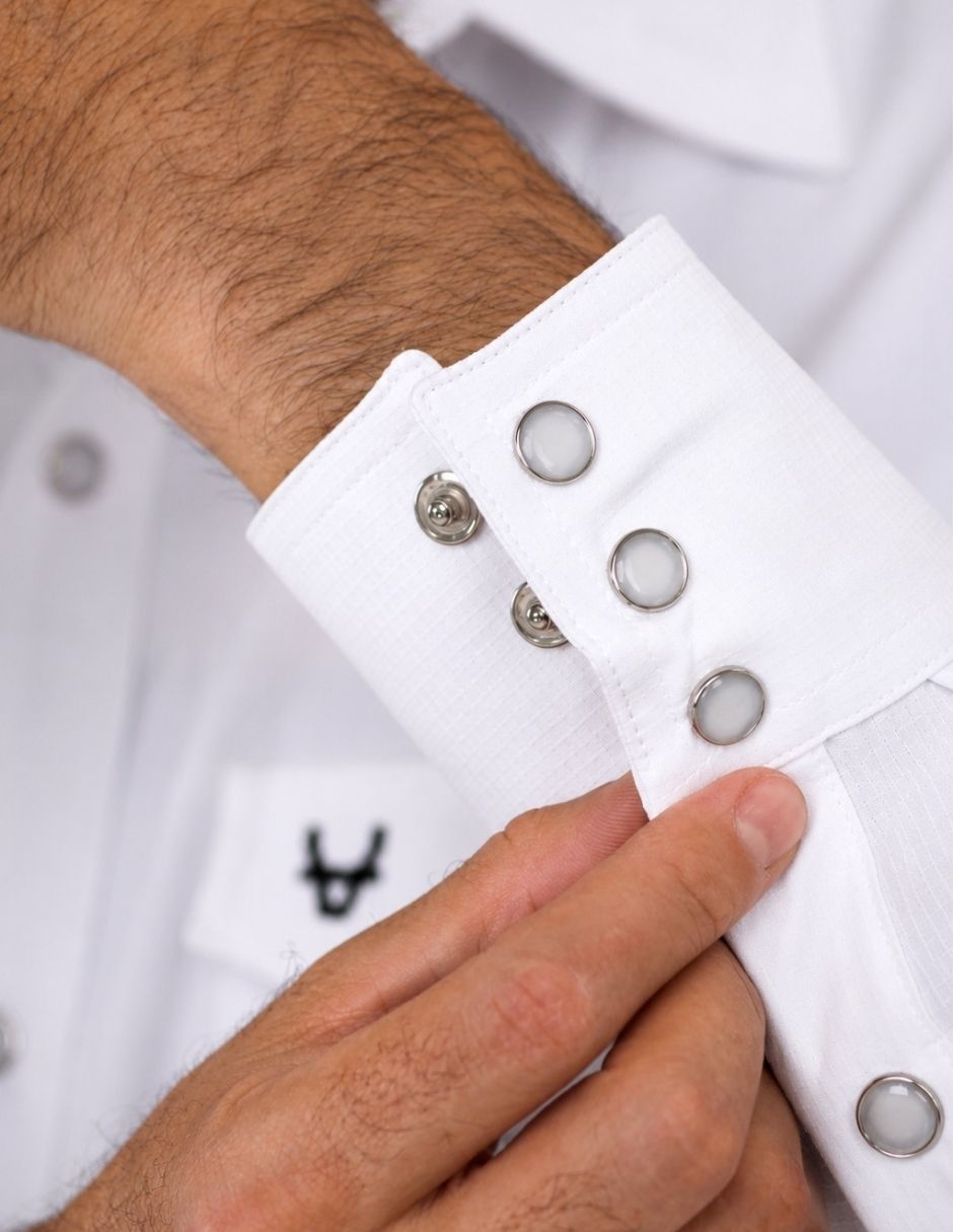 Camisa casual manga larga para hombre 6