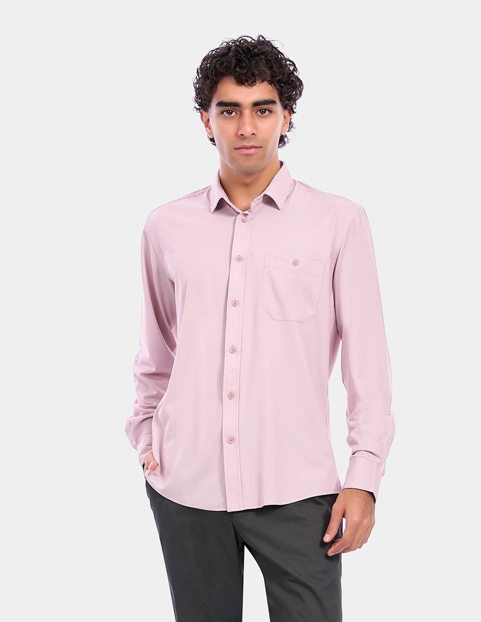 Camisa business casual manga larga para hombre Camisa business casual manga larga para hombre