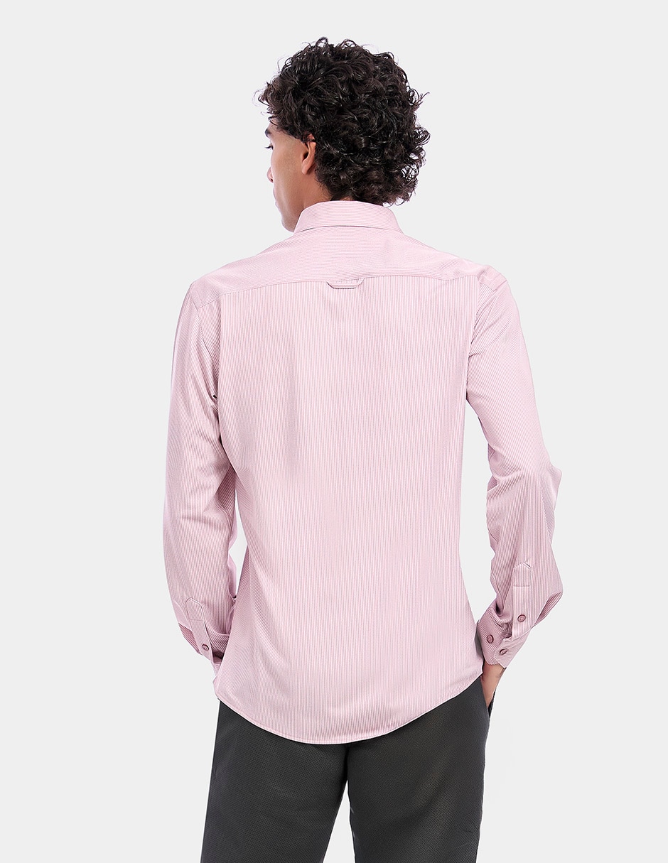 Camisa business casual manga larga para hombre 2