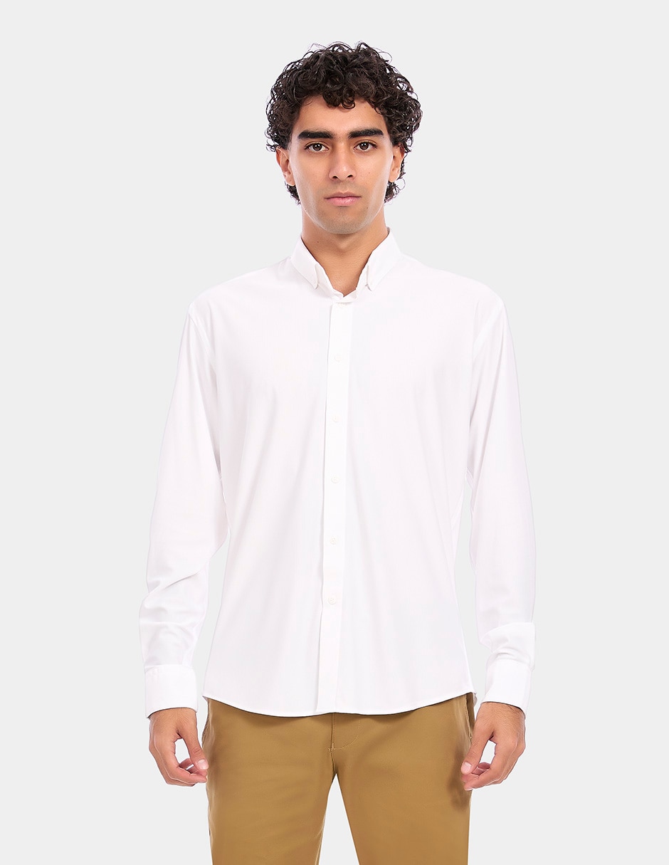 Camisa business casual manga larga para hombre Camisa business casual manga larga para hombre