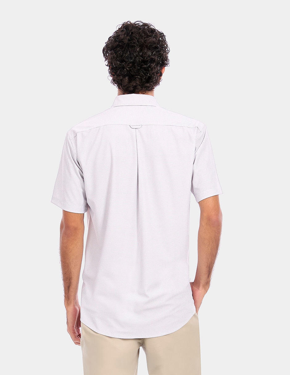 Camisa business casual manga corta para hombre 2