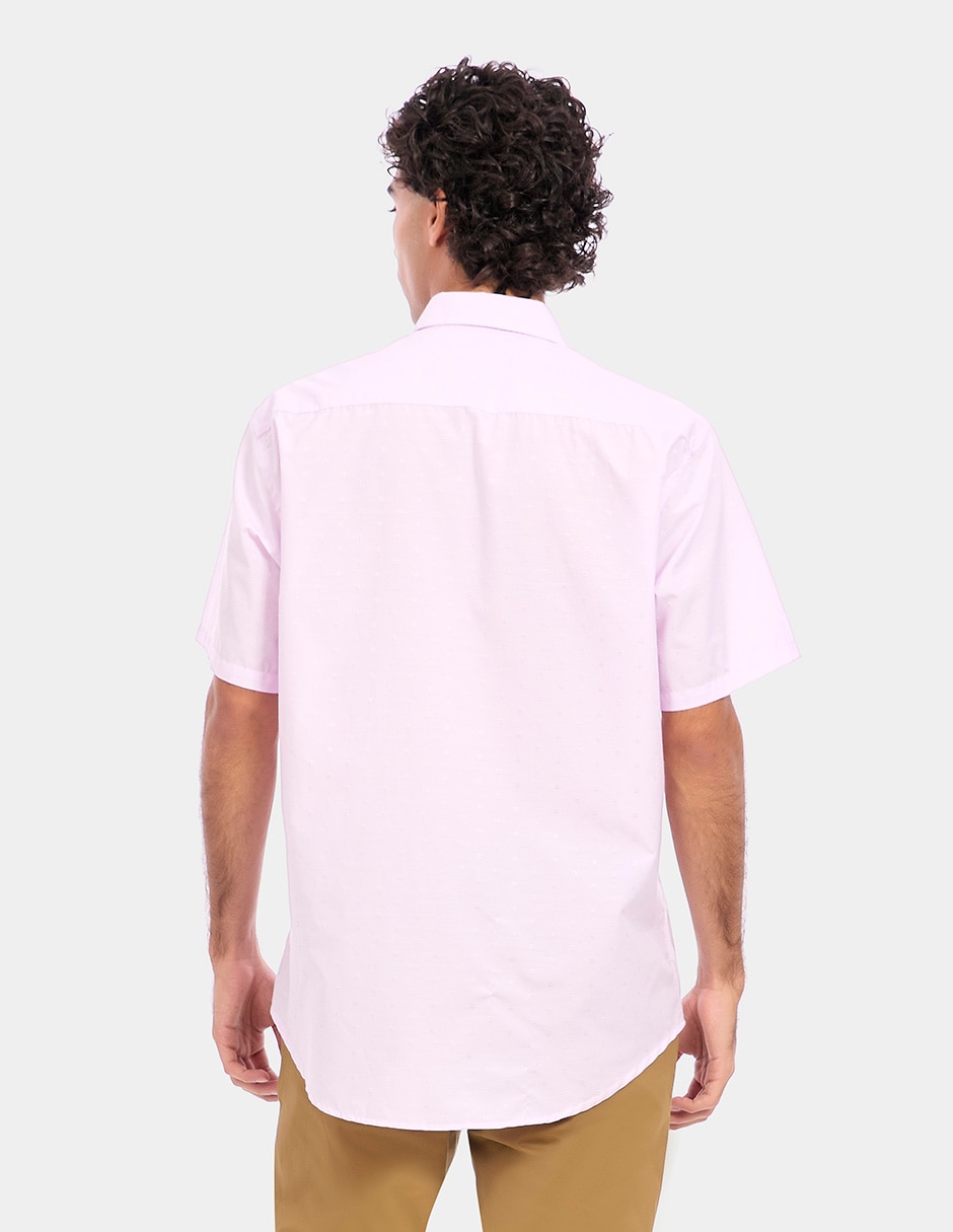 Camisa business casual y algodón manga corta para hombre 3