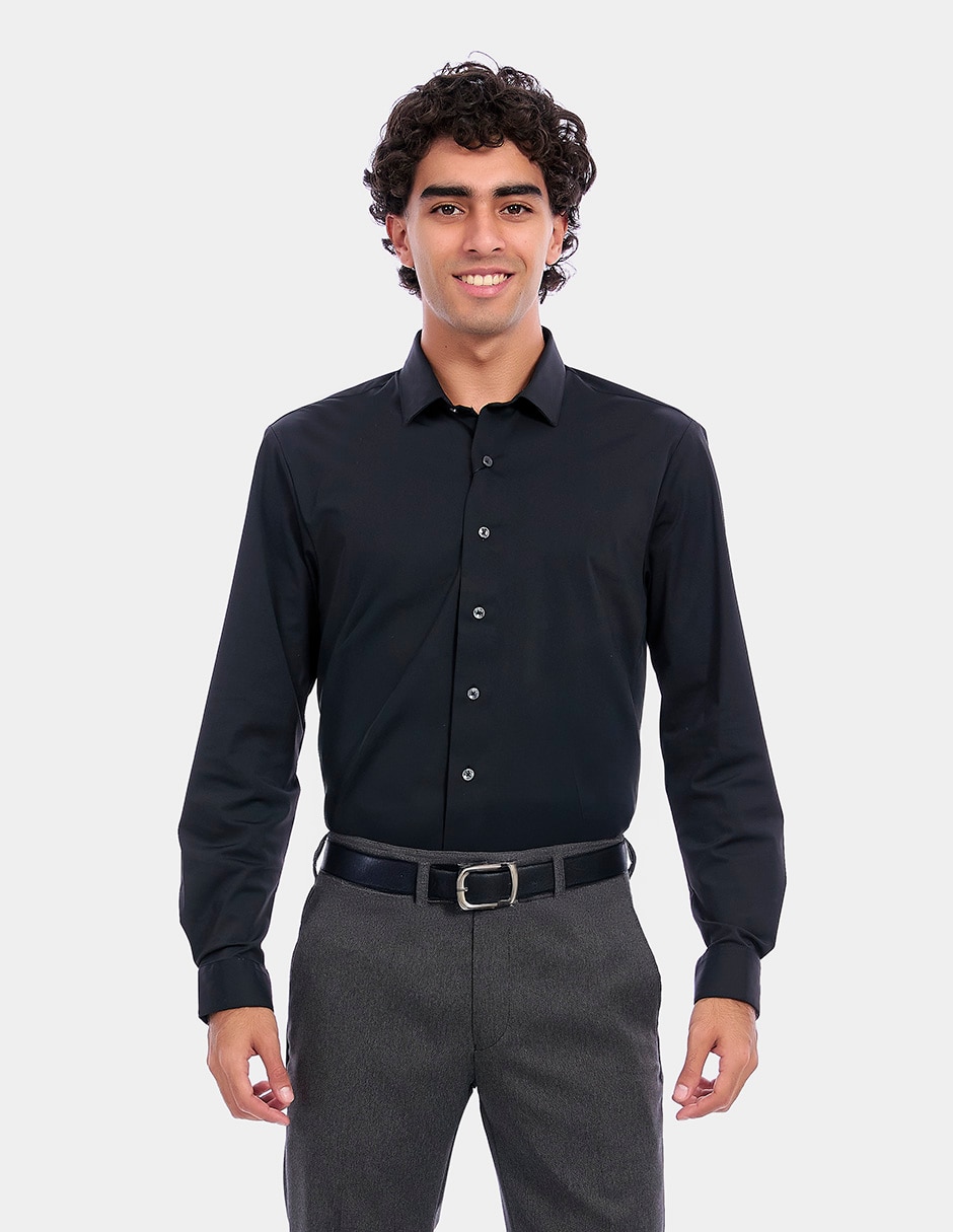 Camisa de vestir manga larga para hombre Camisa de vestir manga larga para hombre