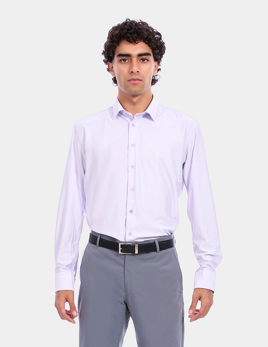 Camisa de vestir manga larga para hombre 1