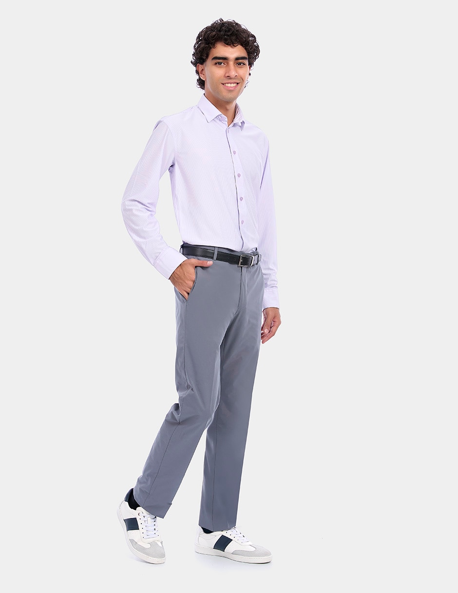 Camisa de vestir manga larga para hombre 5