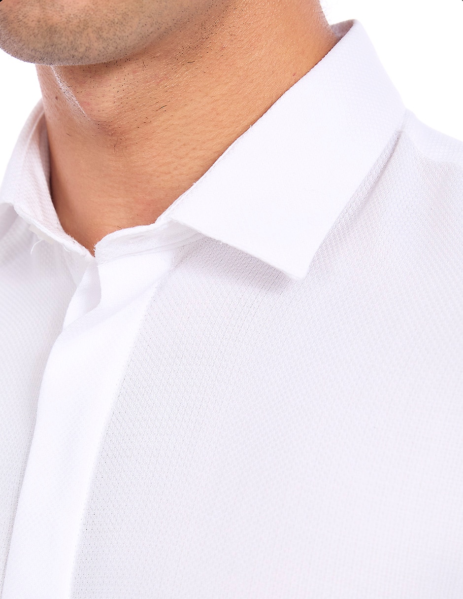 Camisa de vestir de bambú manga larga para hombre 3